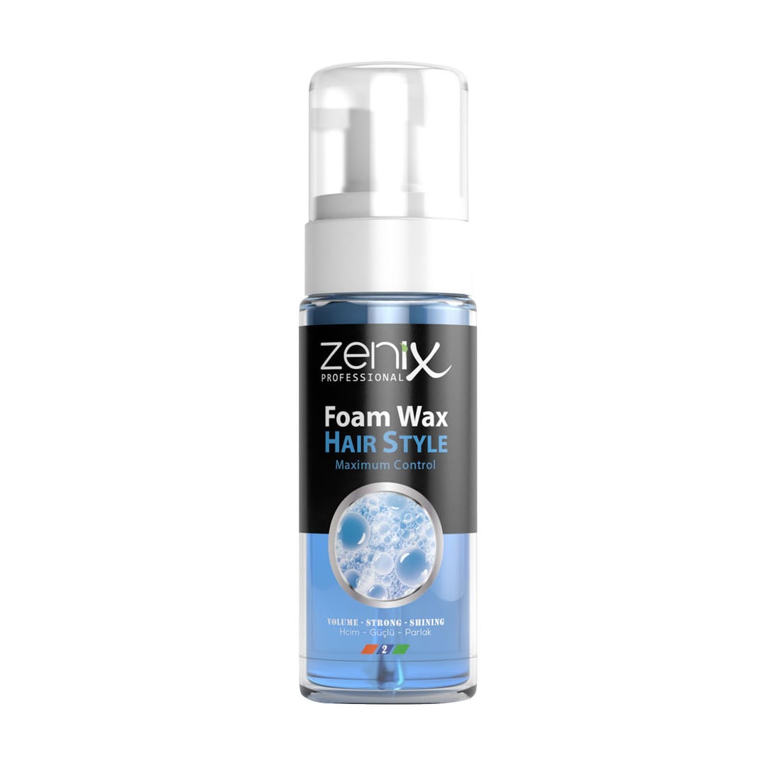 Воскова піна для волосся Zenix Professional Wax Hair Style Maximum Control Об'єм та сильне волосся, 150 мл