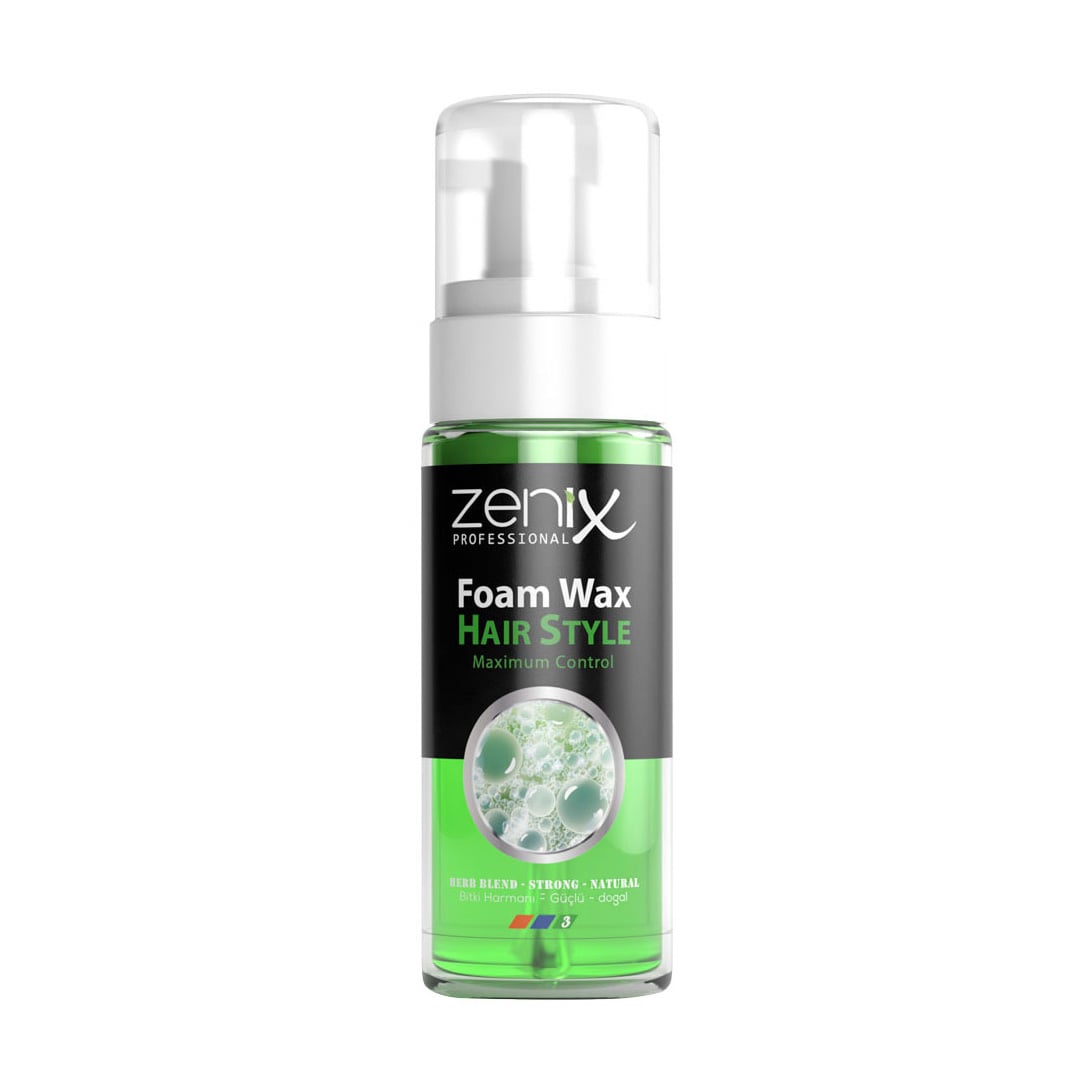 Воскова піна для волосся Zenix Professional Wax Hair Style Maximum Control Суміш трав, 150 мл